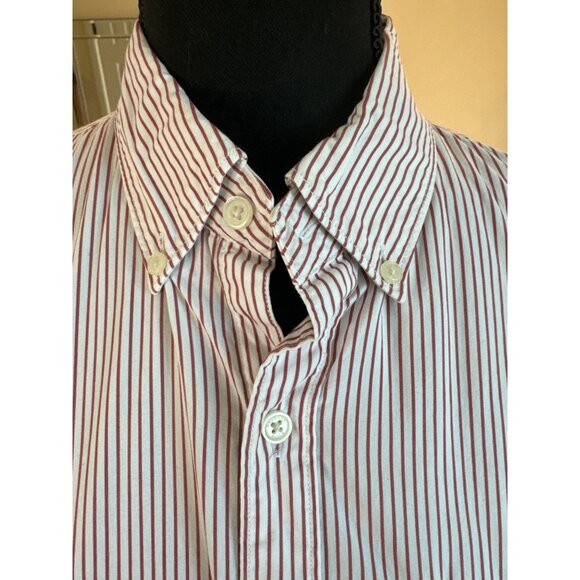 American Eagle Outfitters Mens Vintage Fit Striped Button-Down Shirt M Y2k - Picture 8 of 8